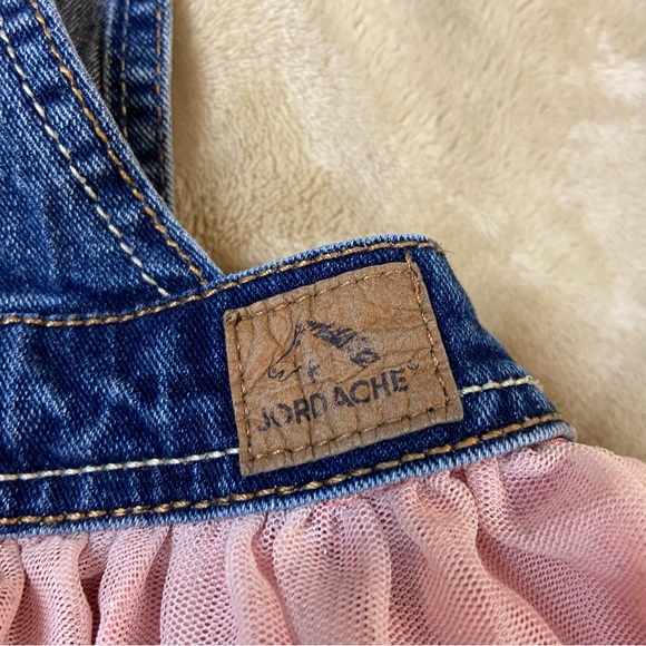 Jordache overall with pink layered skirt. Size 5 - Picture 8 of 10